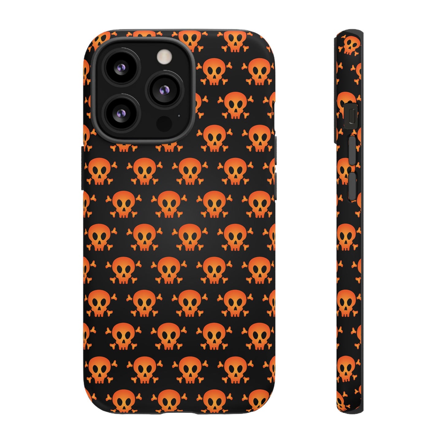 Halloween Skull Phone Case, Spooky Mobile Cover, Trick or Treat Accessory, Goth Gift, Skull Pattern Design