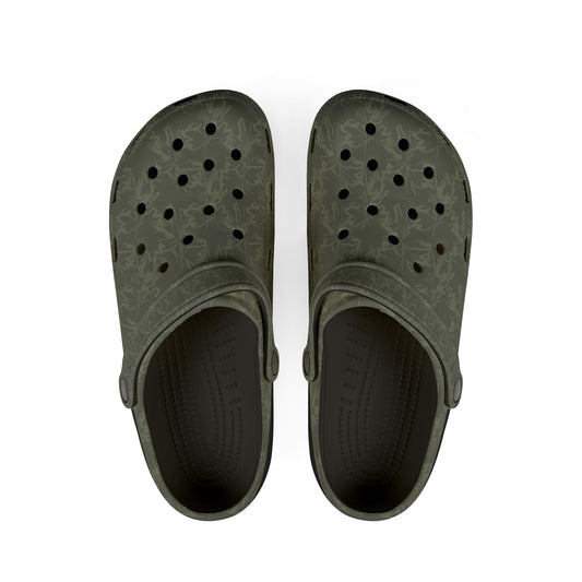 Olive Camouflage EVA Foam Clogs – Lightweight Garden & Casual Slip-On Shoes