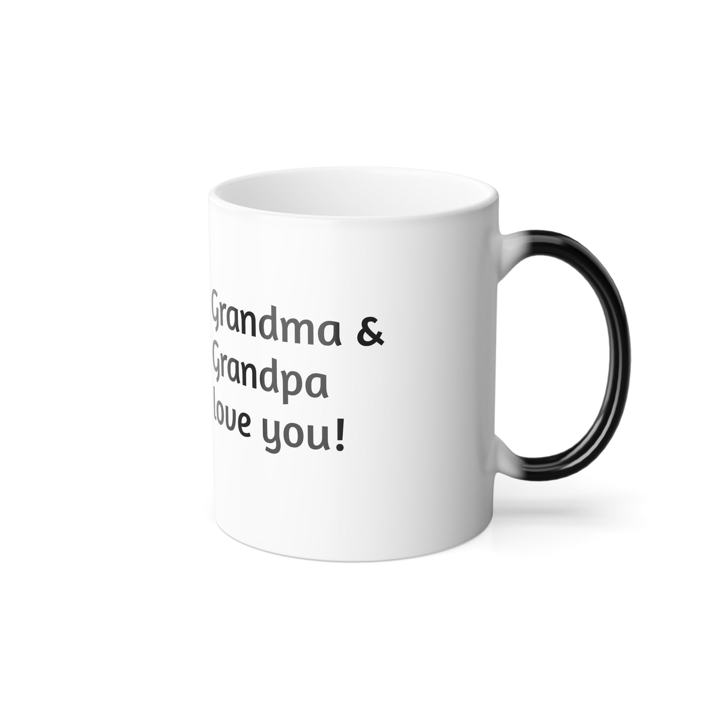 Color Morphing Mug with Sweet Grandparents Design | Perfect Gift for Grandma and Grandpa, Family Love Mug,
