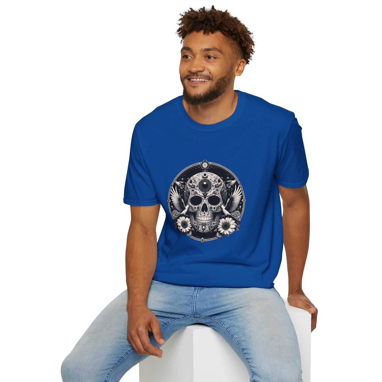 Day of the Dead Skull T-Shirt — Floral Calavera Graphic Tee