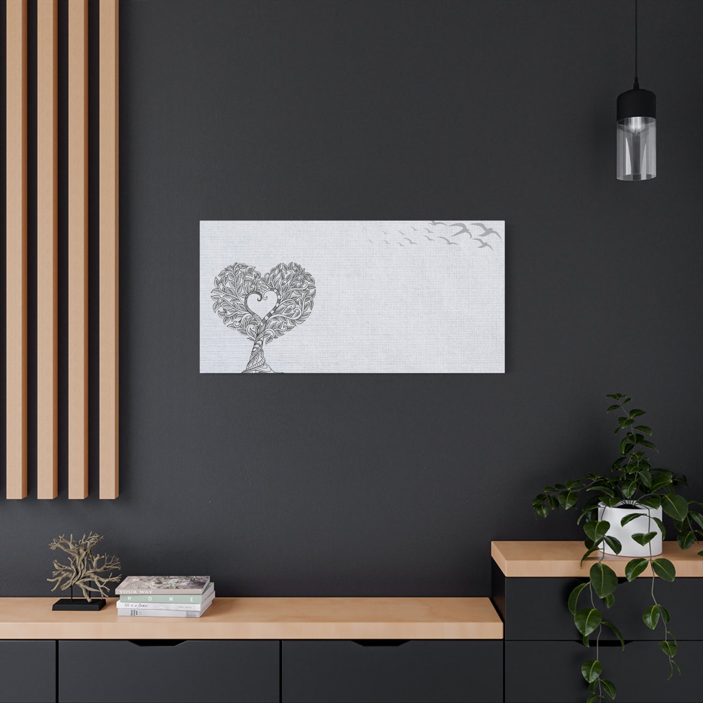 Matte Canvas, Stretched, 1.25" - Heart Tree