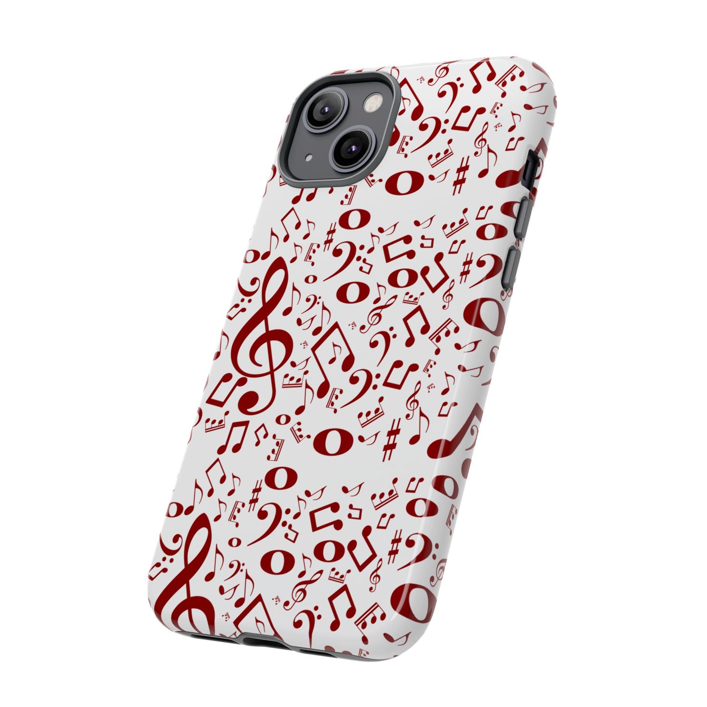 Musical Note Phone Case, Tough iPhone Cover, Gift for Musicians, Customizable, Music Lover's Accessory, Durable Phone Protection
