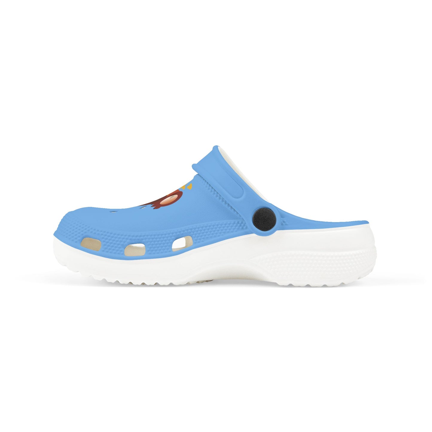Kids Teddy Bear Honey Clogs — Blue EVA Foam Slip-On Shoes