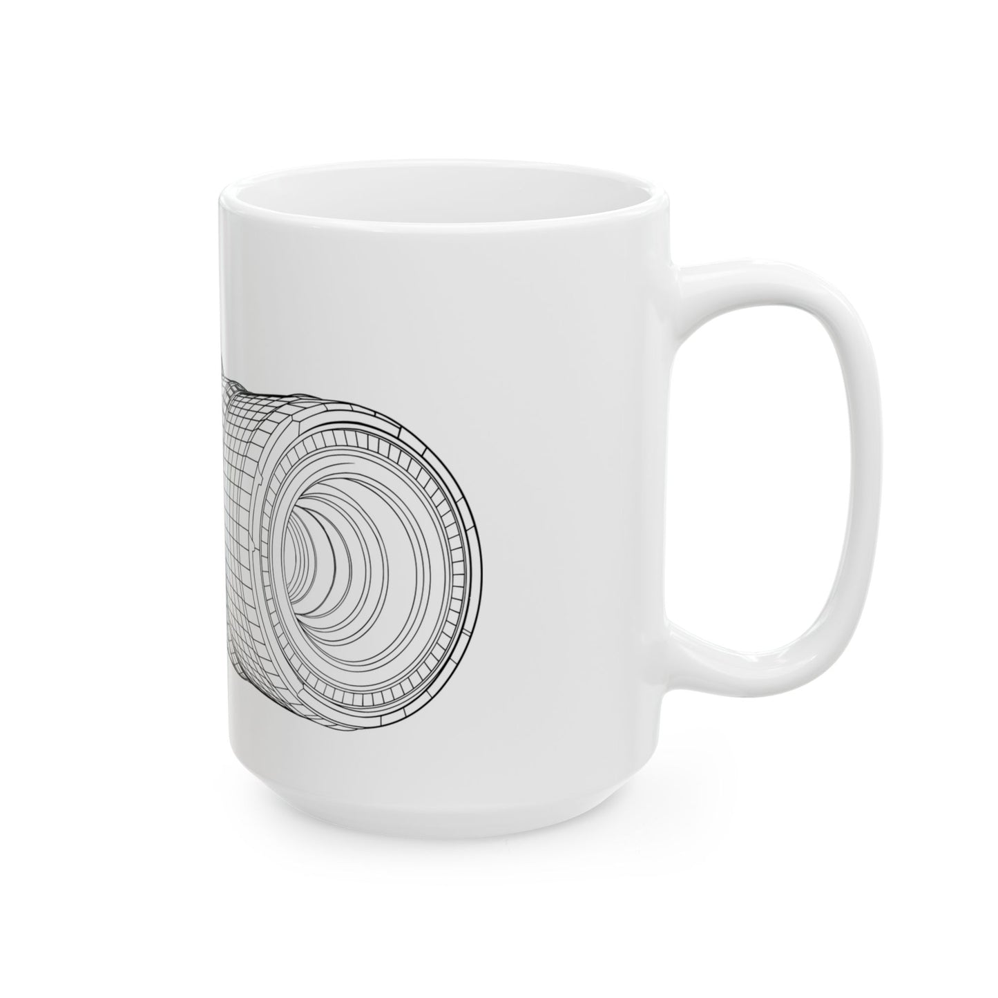 Camera Lens Ceramic Mug - Perfect Gift for Photographers, 11oz & 15oz Sizes, Photography Enthusiast Coffee Cup, Unique Holiday Gift