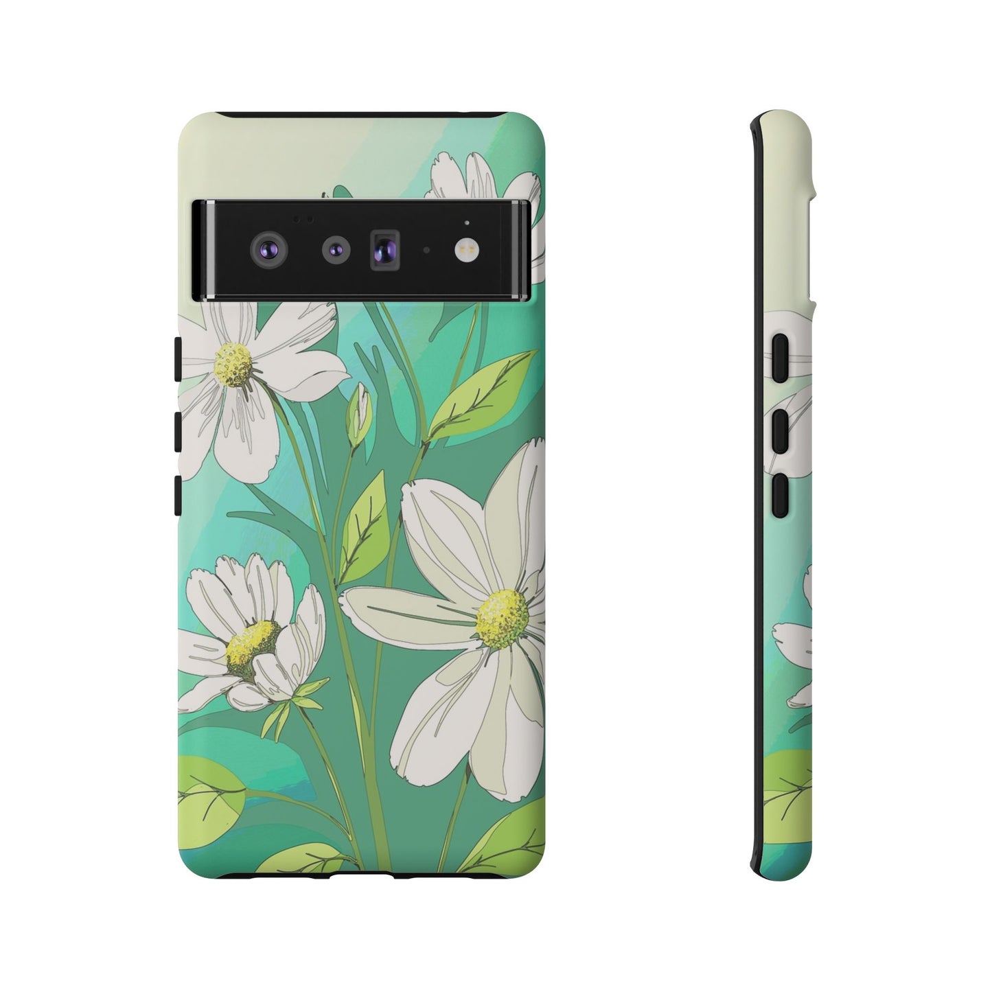 Floral Phone Case, Tough Cases, Flower Design, Nature Inspired, Eco-Friendly Cover, Unique Gift for Her, Spring Accessories