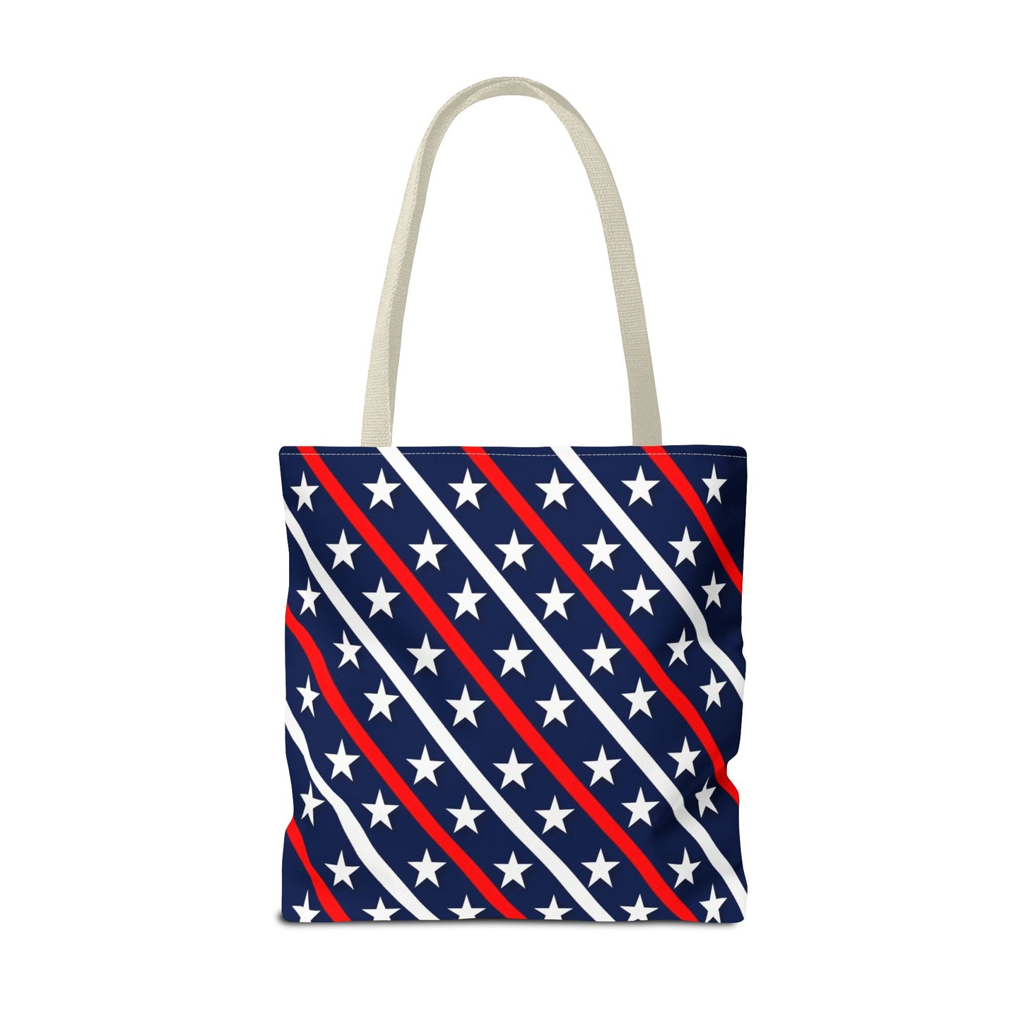 Patriotic Tote Bag, USA Flag Inspired, Star Patterned Purse, Summer BBQ, Independence Day, Memorial Day, Everyday Use