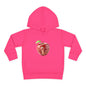 Cute Apple Toddler Pullover Fleece Hoodie - Cozy, Fun, Playful Kidswear, Perfect Gift for Birthdays, Play Dates, or Fall Outings