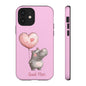 Cute Hippo Phone Case | Good Vibes, Gift for Friends, Cute Phone Accessories, Animal Lover Gift, Happy Phone Cover
