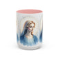 Serene Virgin Mary Accent Coffee Mug