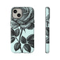 Elegant Floral Phone Case, Tough Cases for iPhones, Black Rose Design, Gift for Her, Stylish Phone Cover, Birthday Gifts