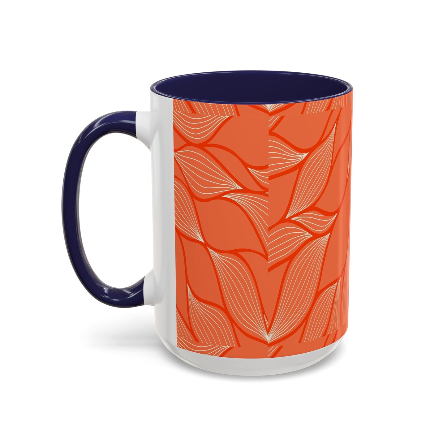 Stylish Accent Coffee Mug, Floral Pattern Drinkware, Unique Gift for Coffee Lovers, Home Decor, Kitchenware, Vibrant Design