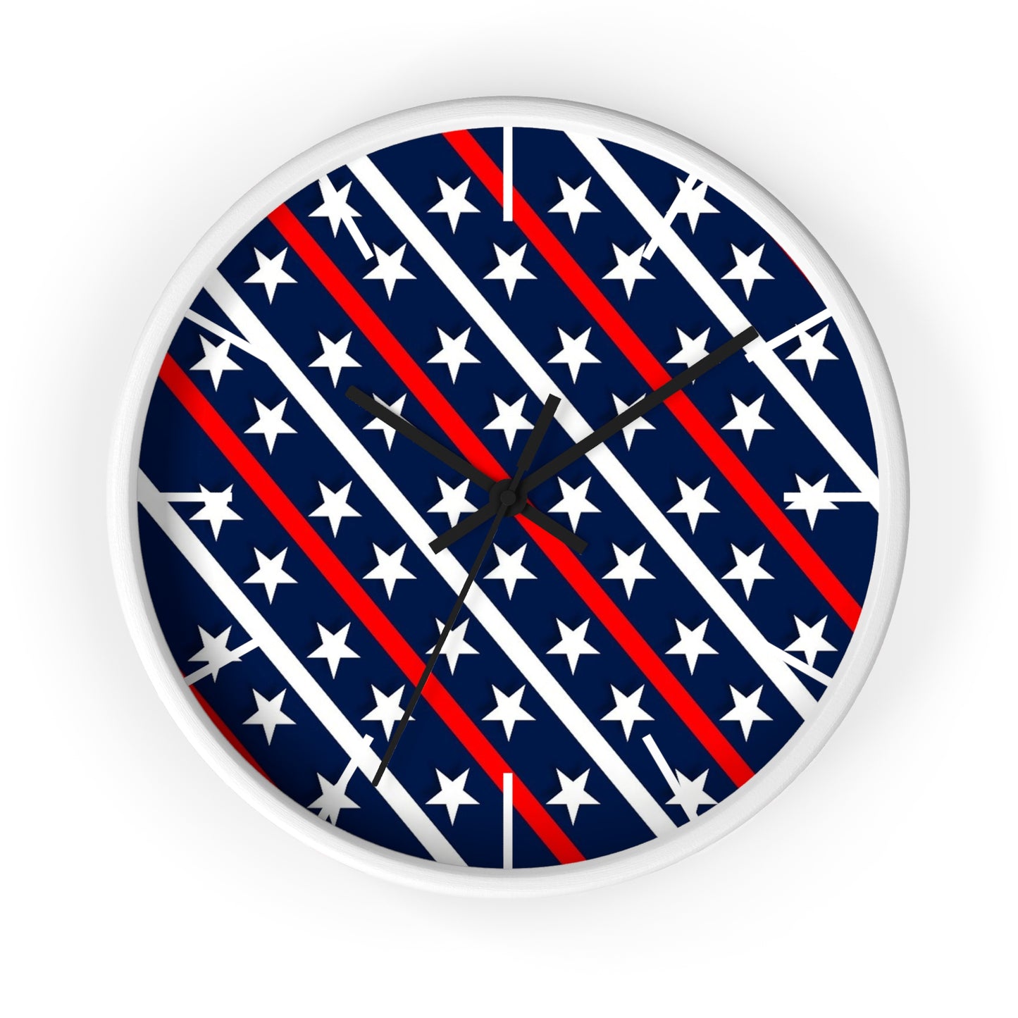 Wall Clock Red white and blue