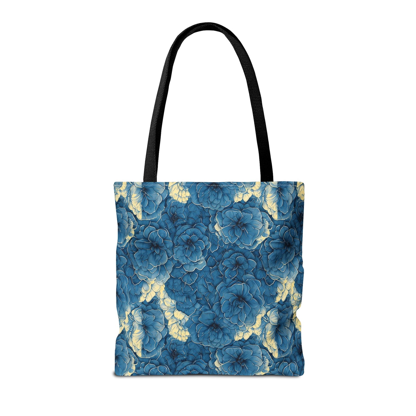 Floral Blue Peony Tote