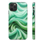 Stylish Phone Case, Tough Case, Green Abstract Design, Cell Phone Cover, Unique Gift, Trendy Accessory