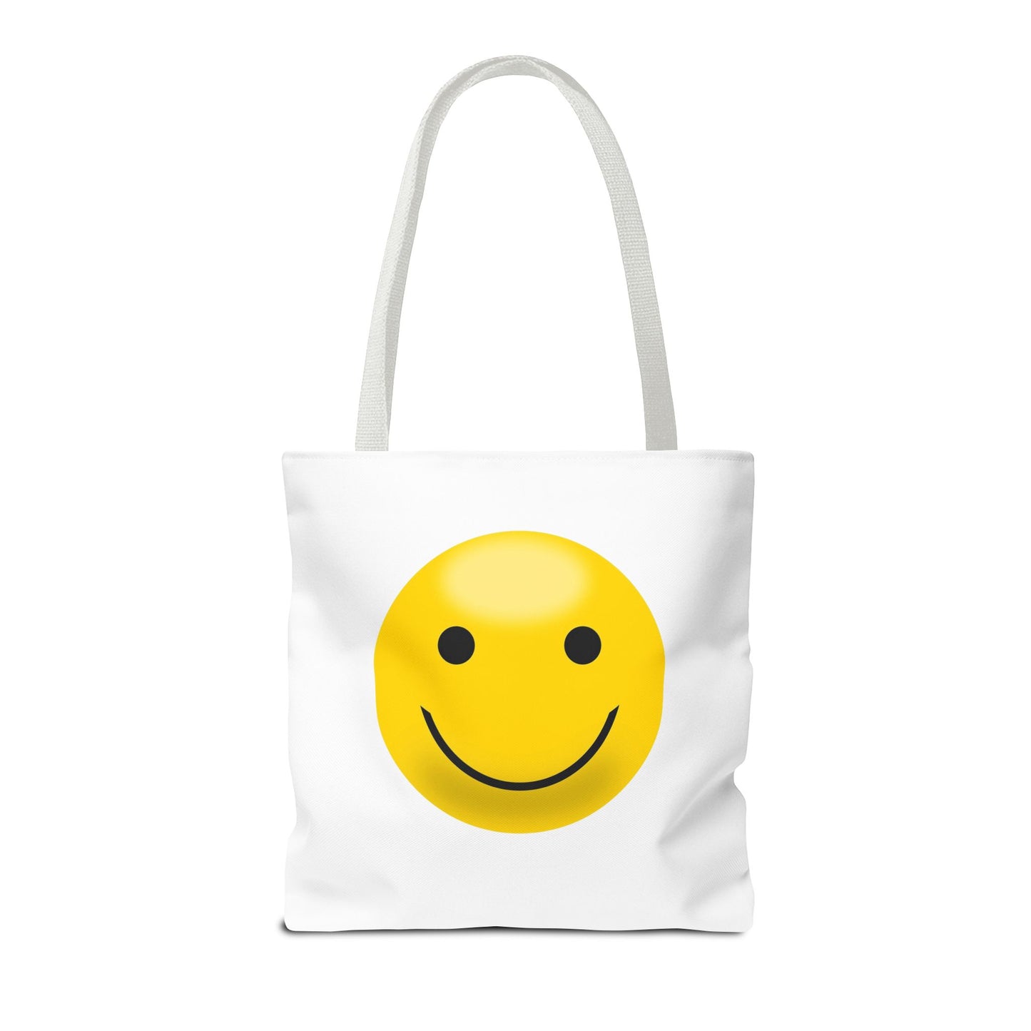 Smiley Face Tote Bag, Eco-Friendly Shopping Bag, Fun Beach Bag, Gift for Teens, Happy Tote for Everyday Use