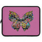 Colorful Butterfly Laptop Sleeve for Women, Boho Tech Case, Laptop Bag, Gift for Students, Mother's Day, Colorful Design