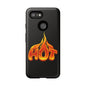 Stylish Phone Case, Hot Flames Design, Gift for Teens, Trendy Accessory, Protective Cover, Unique Phone Case
