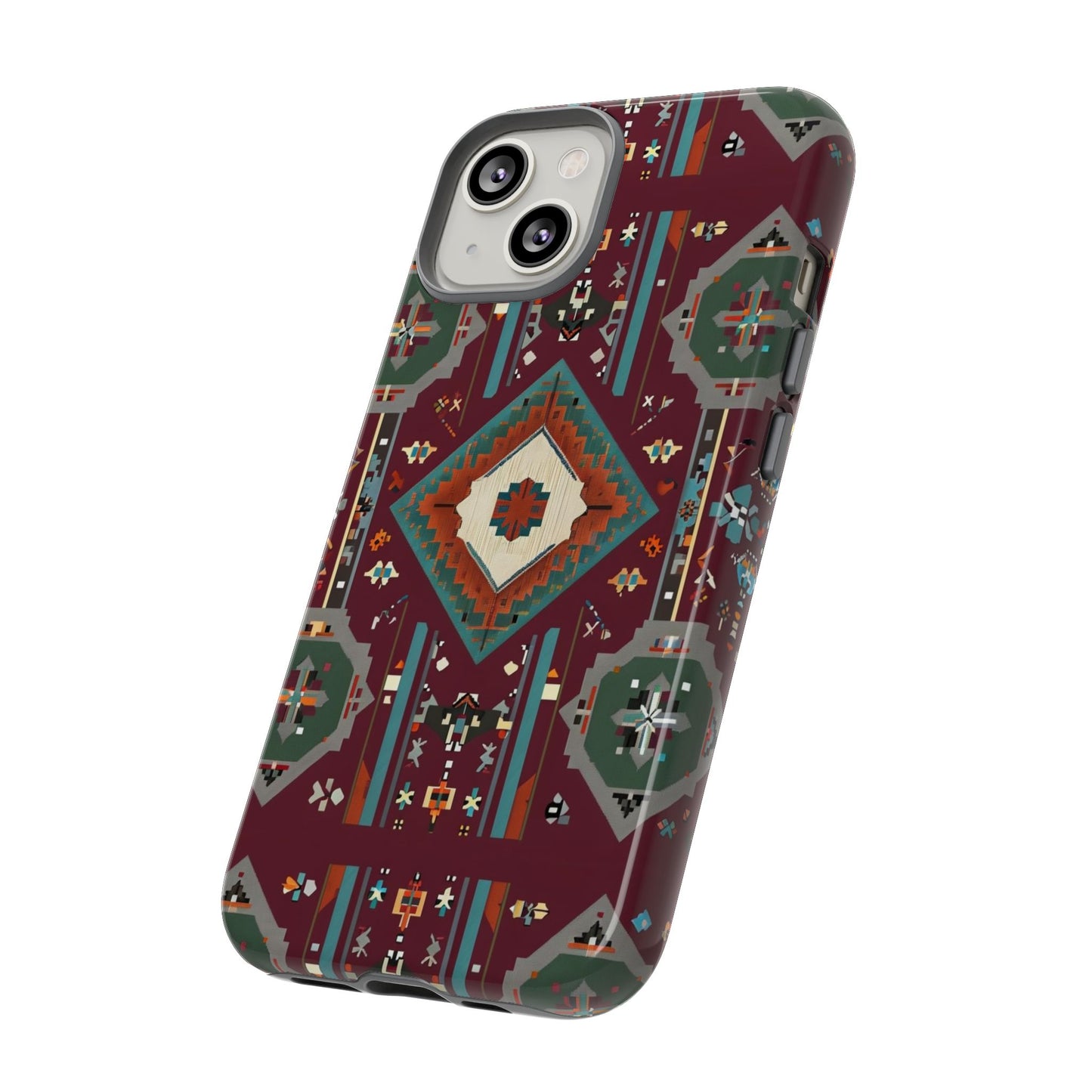 Tribal Pattern Phone Case - Boho Chic, Tough Durable Cover, Stylish Tech Accessory, Gift for Him/Her, Festival Essentials