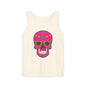 Colorful Dia de los Muertos Skull Tank Top, Unisex Summer Tee, Festival Wear