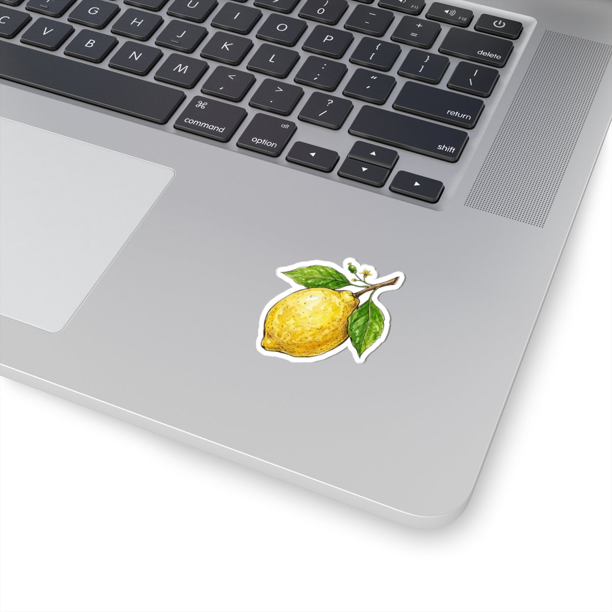 Lemon Branch Kiss-Cut Sticker — Watercolor Citrus Decal for Laptops & Journals