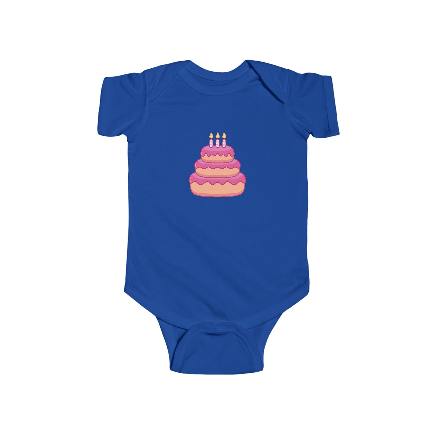 Cute Birthday Cake Infant Bodysuit, Baby Shower Gift, Newborn Outfit, First Birthday, Cake Illustration Baby Clothes