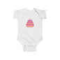 Cute Birthday Cake Infant Bodysuit, Baby Shower Gift, Newborn Outfit, First Birthday, Cake Illustration Baby Clothes