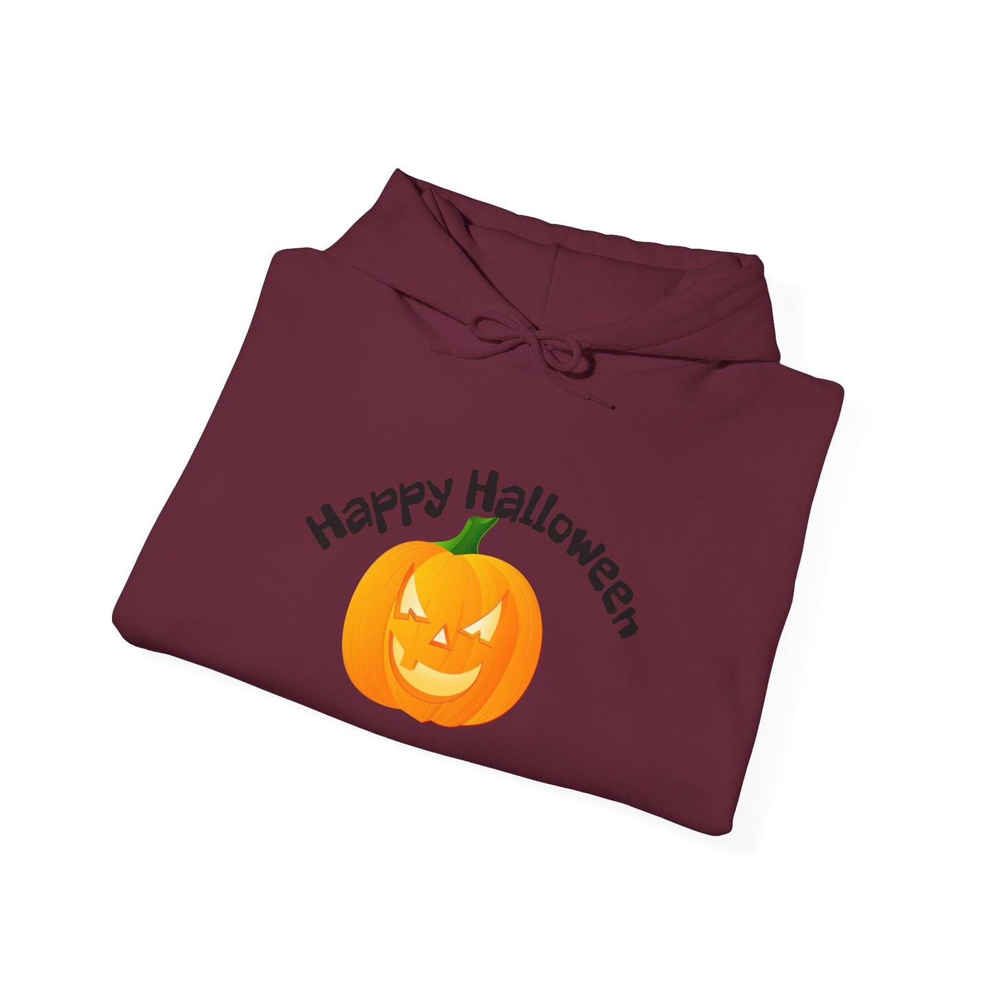 Halloween Pumpkin Hoodie with 'Happy Halloween' Design, Cozy Unisex Sweatshirt for Fall Celebrations, Perfect for Halloween Parties, [...]