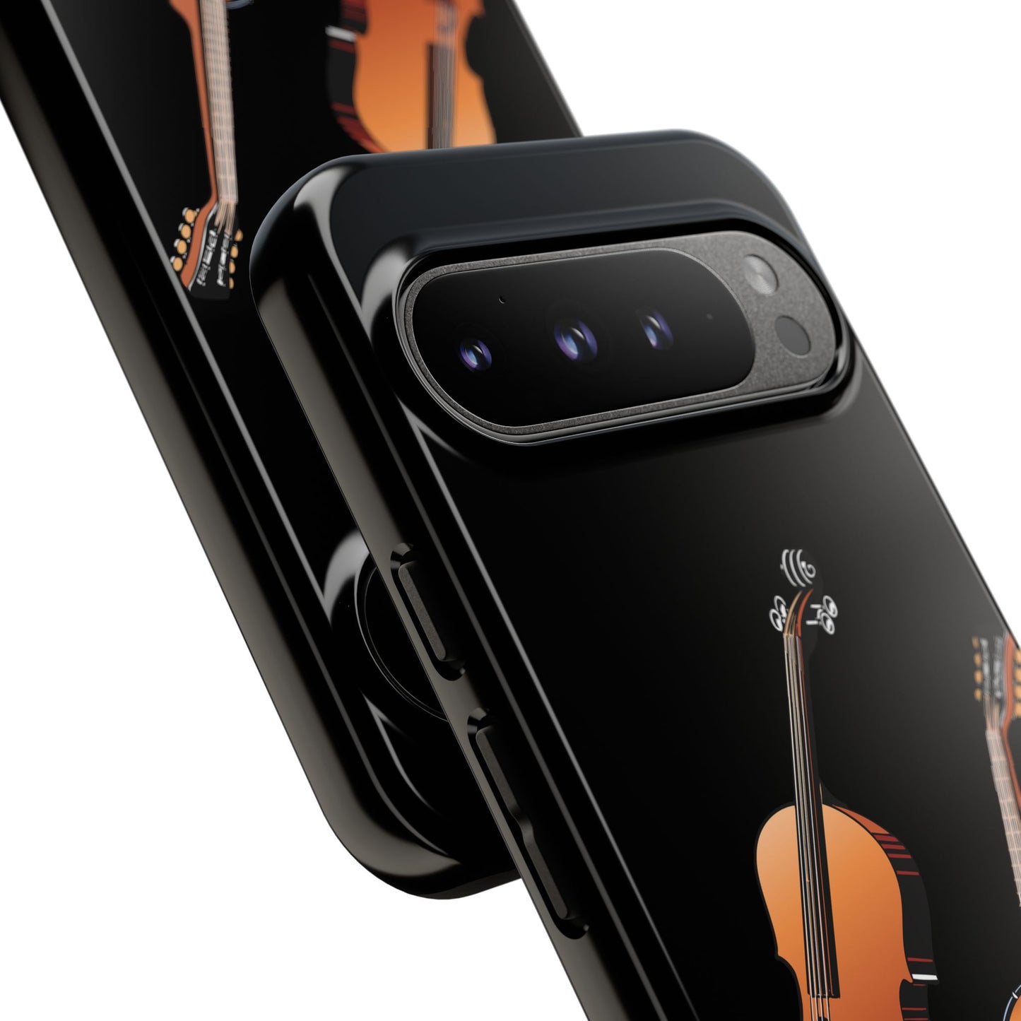 Musical Instrument Phone Case - Violin & Banjo Design, Music Lover Gift, Unique Phone Cover, Holiday Gift, Durable Tough Cases