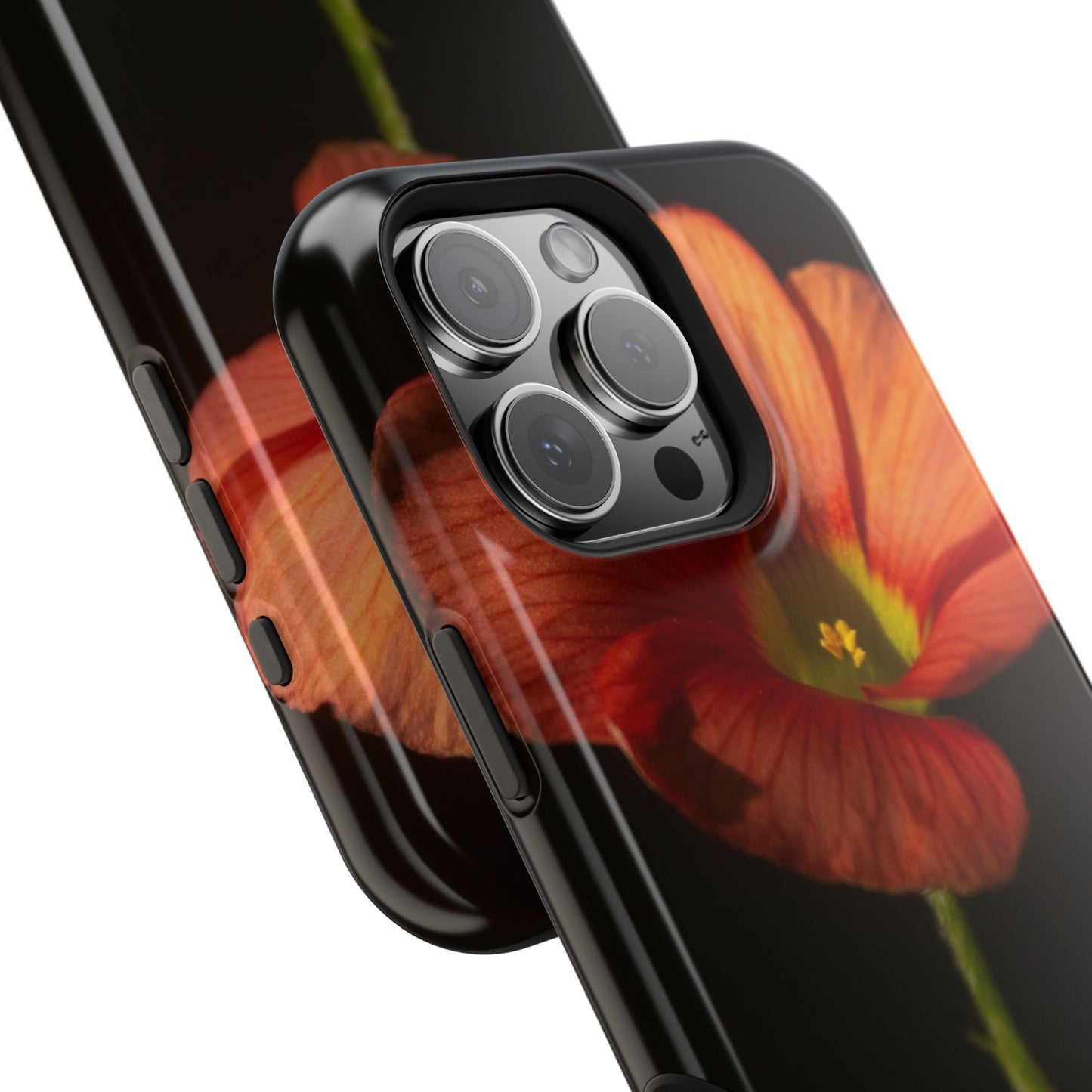 Poppy Bloom Magnetic Impact Phone Case — Slim Protective Floral Design