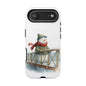 Snowman Phone Case – Winter Holiday Gift, Cute Snowman Design, Winter Accessories, Protective Phone Case, Unique Christmas Present
