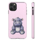 Cute Hippo Phone Case - Tough Cases, Animal Phone Cover, Kawaii Accessories, Gifts for Kids, Unique Tech Gear