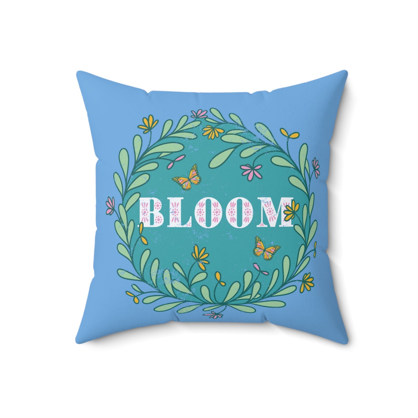 Blooming Floral Decorative Pillow, Spring Home Decor, Gift for Garden Lovers, Cozy Couch Accent, Bloom Art Pillow, Nature Inspired Cushion