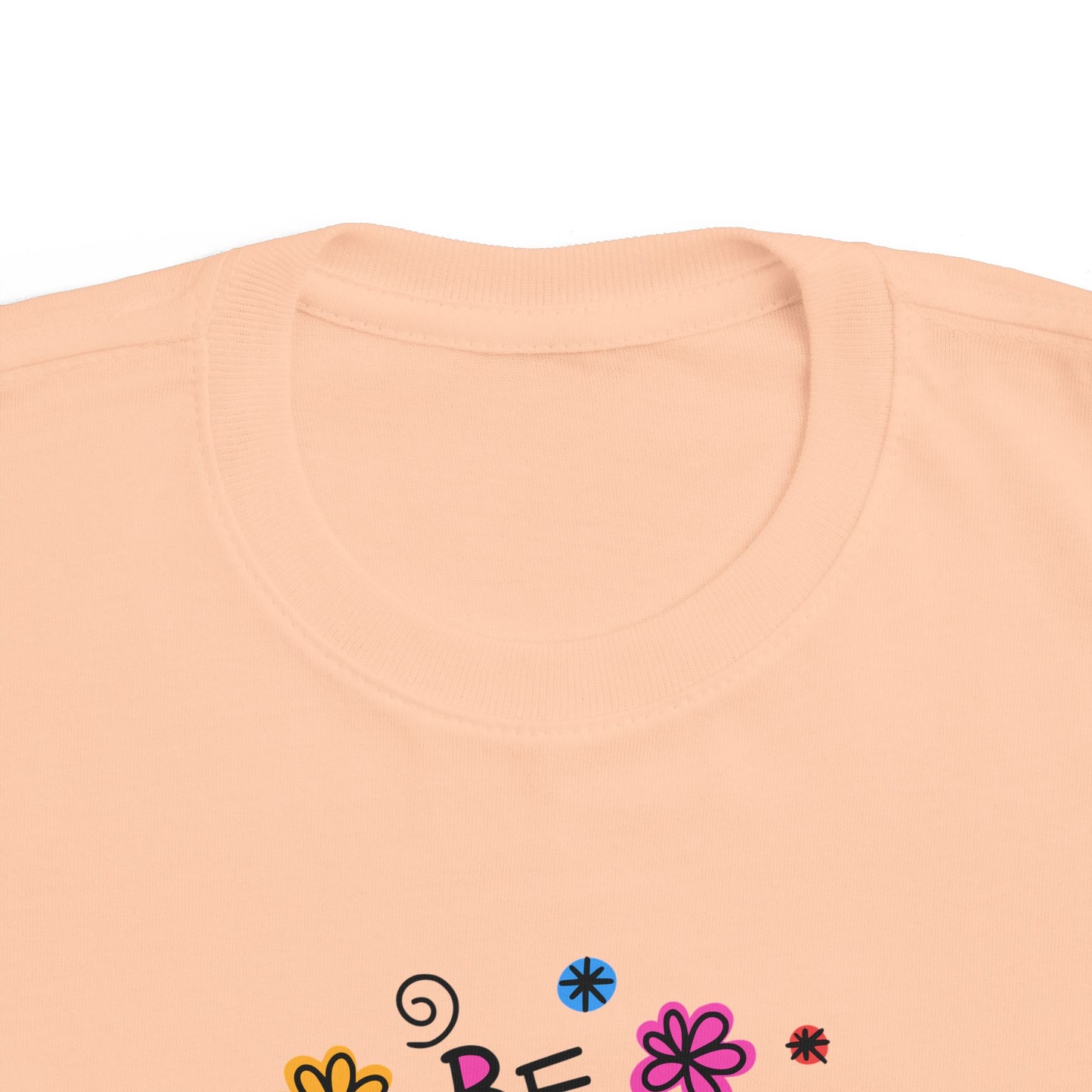 Whimsical Toddler Tee - 'Be Kind' Design, Cute Kids' Shirt, Floral Graphic Tee, Toddler Gift, Inspirational Apparel