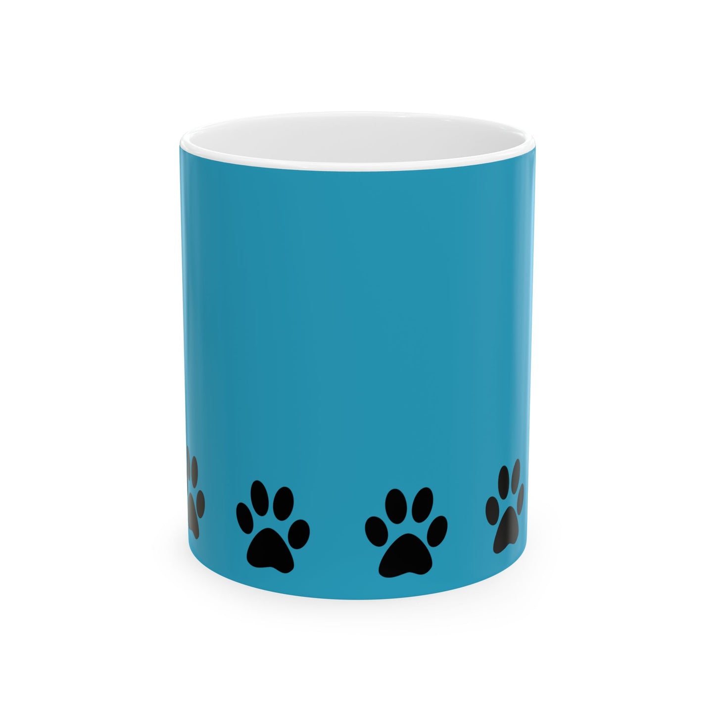 Paw Print Ceramic Mug - Ideal for Pet Lovers, Dog Owners, Animal Enthusiasts, Gift for Pet Birthdays, Cozy Coffee Moments, Kitchen Decor
