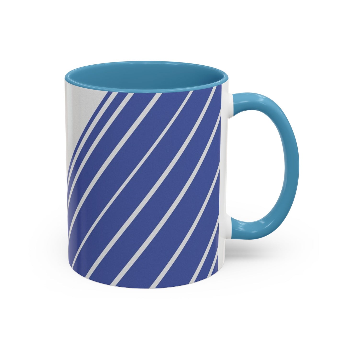 Elegant Stripe Accent Coffee Mug - Perfect for Gifts, Home Decor, Office, Birthdays, and Tea Lovers