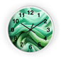 Serene Abstract Green Wall Clock, Modern Home Decor, Relaxing Timepiece, Gifts for Nature Lovers, Minimalist Wall Art