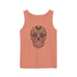 Skull Design Tank Top - Unisex, Cotton Muscle Tee for Festivals