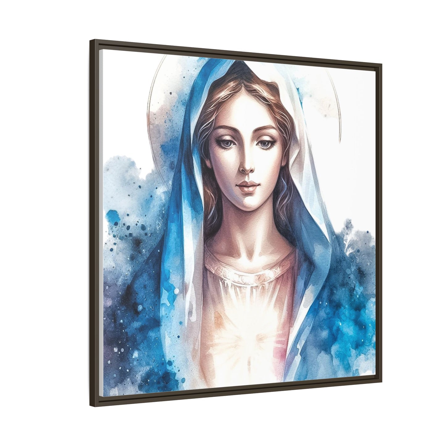 Framed Canvas Art Print, Spiritual Decor, Religious Artwork, Wall Decor, Gift for Faith, Elegant Home Decoration