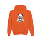 Cute Anime Girl & Puppy Youth Hoodie — Kawaii Kids Pullover for Anime Fans