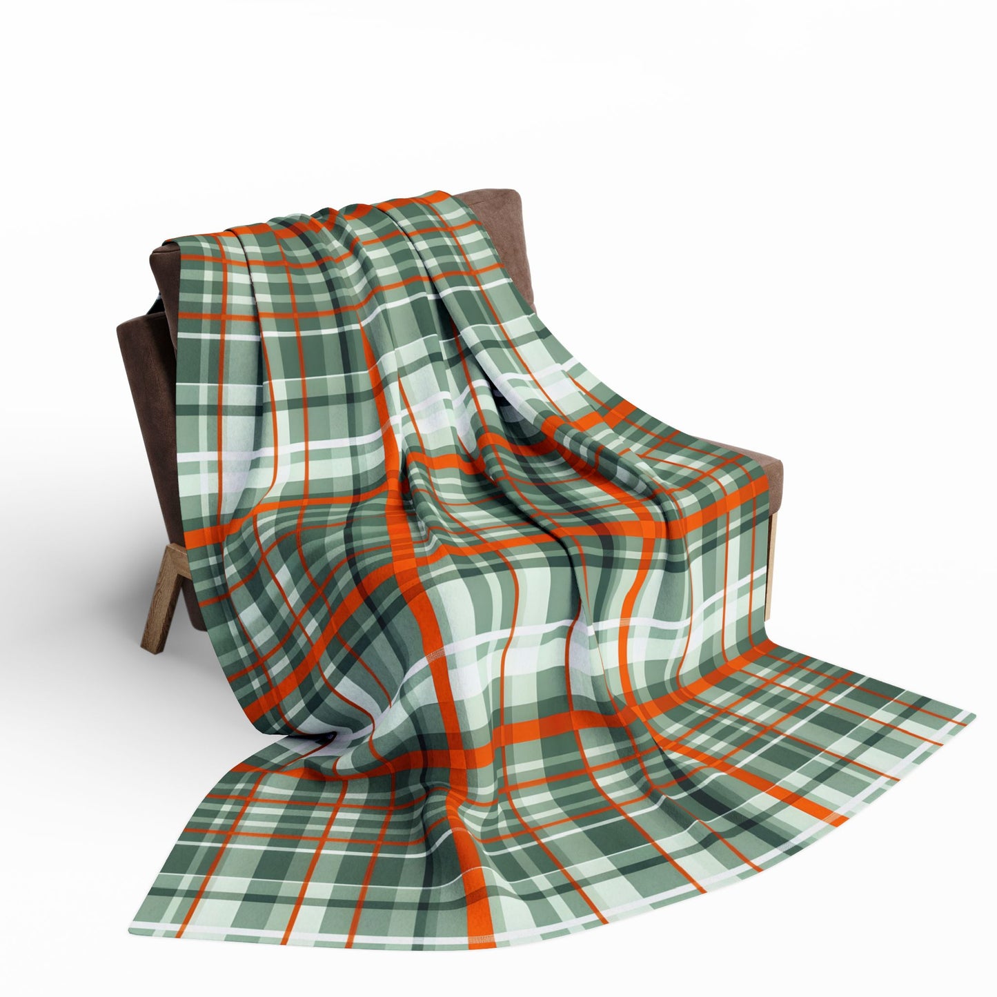 Cozy Plaid Arctic Fleece Blanket, Warm Throw for Winter, Holiday Gift, Home Decor, Outdoor Blanket, Soft Blanket