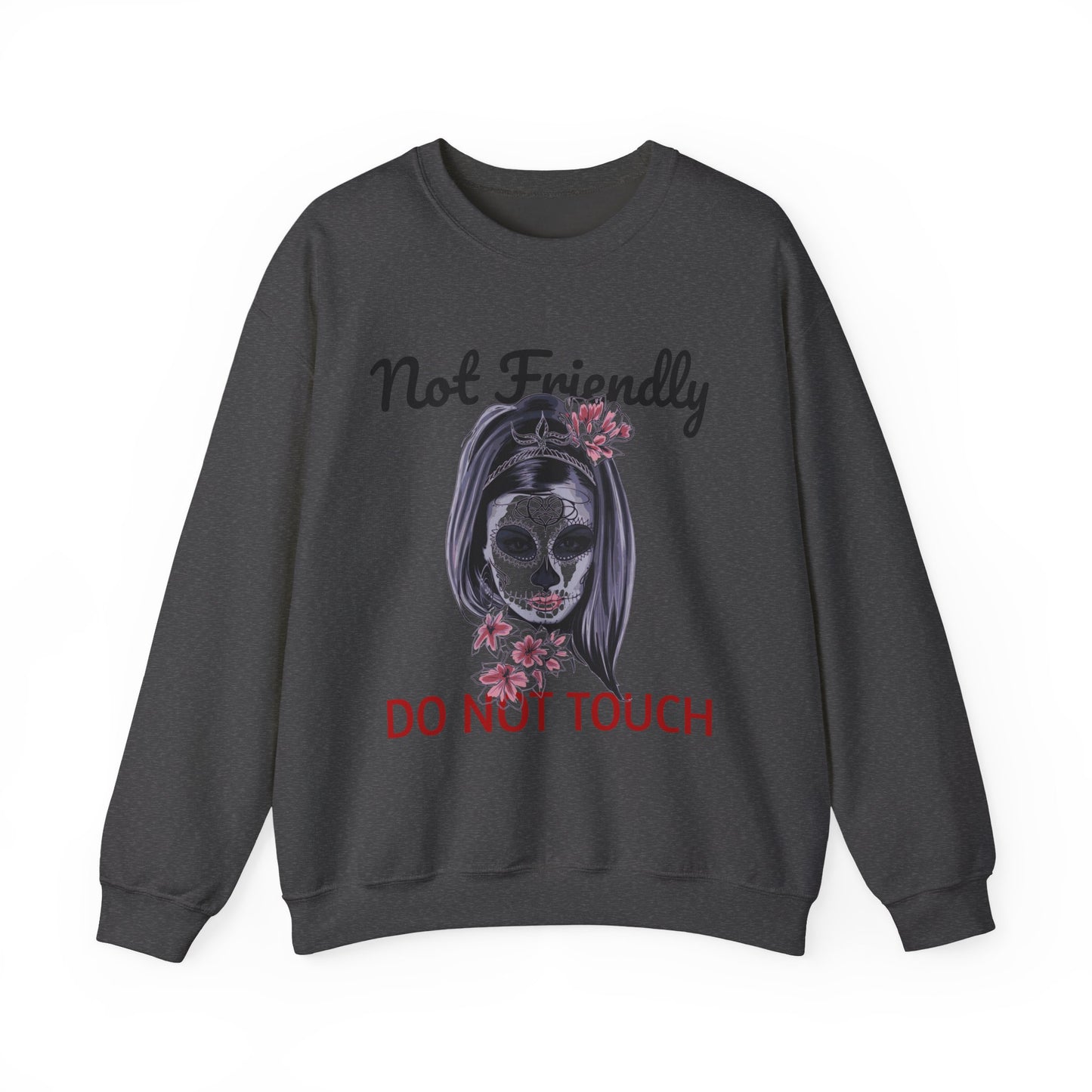 Edgy Skull Graphic Crewneck Sweatshirt | Halloween Gift, Casual Wear, Unisex Apparel, Cozy Sweatshirt, Unique Graphic Design