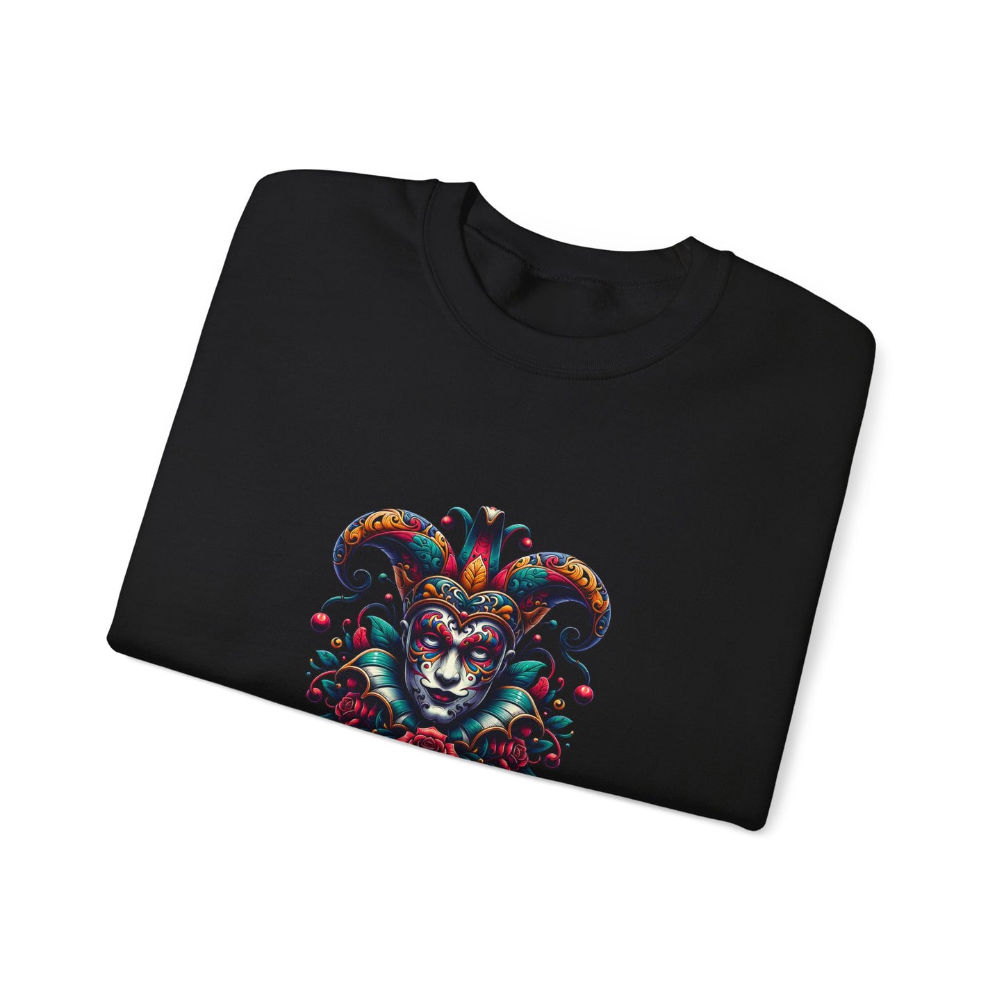 Colorful Mardi Gras Unisex Crewneck Sweatshirt, Festival Sweater