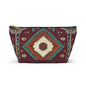 Bohemian Accessory Pouch, Vibrant Tribal Design