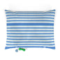 Cozy Coastal Striped Pet Bed | Soft Pet Cushion for Dogs & Cats, Dog Bed, Cat Bed, Striped Pet Pillow, Indoor Pet Furniture