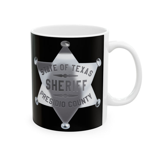 Sheriff's Office Ceramic Mug, Law Enforcement Gift, Sheriff Star Coffee Cup, Police Support Mug, Funny Sheriff Present