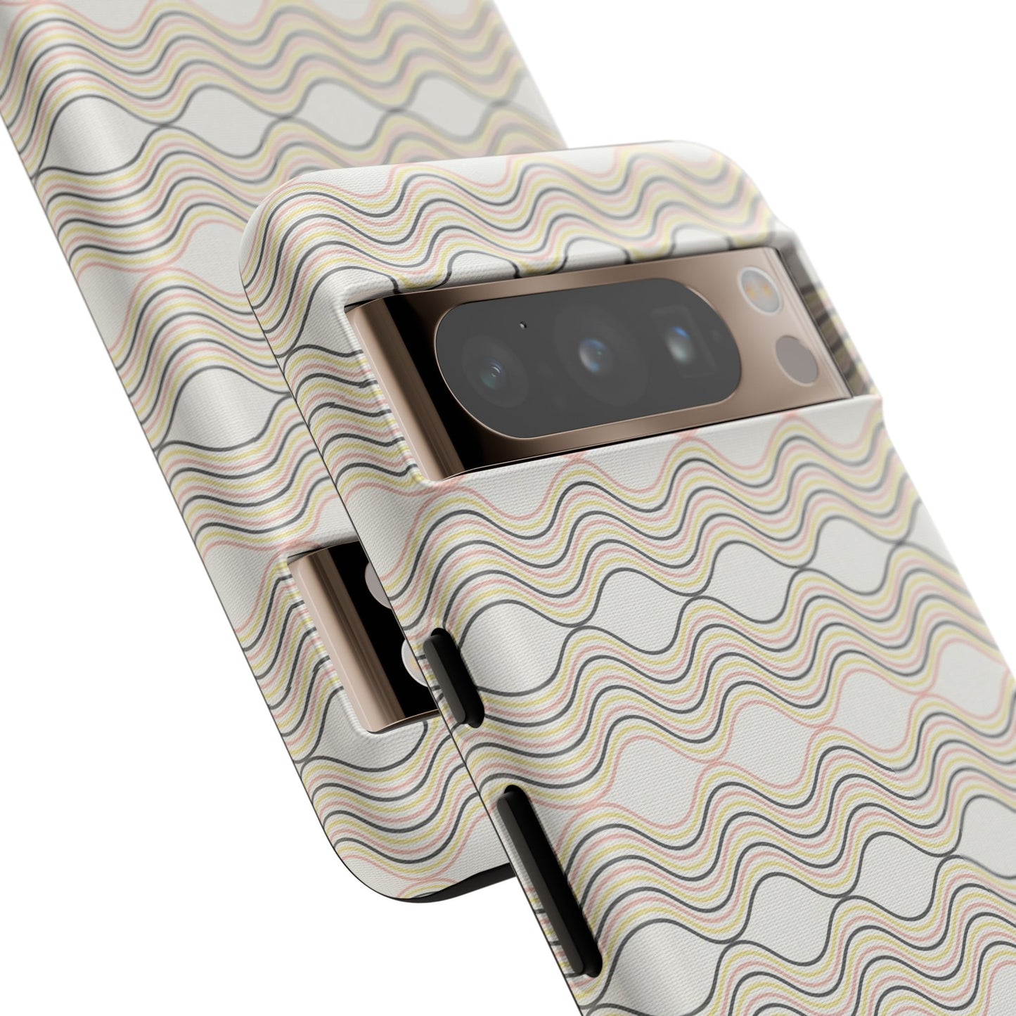 Stylish Phone Case for Tough Protection, Wavy Design, Chic Accessory, Gift for Her, Trendy Tech, Holiday Gift Idea