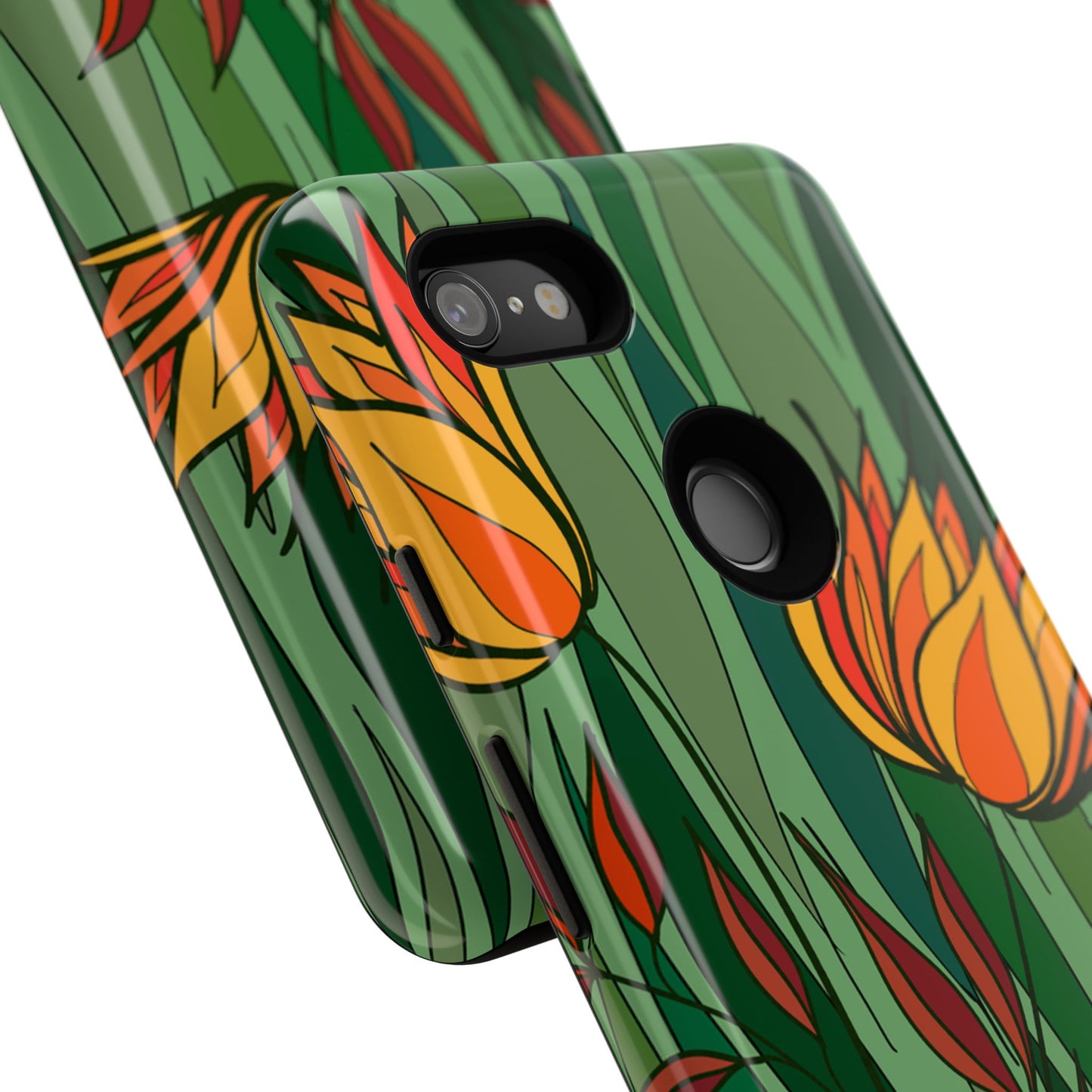 Vibrant Floral Phone Case, Nature-Inspired Tough Case, Eco-Friendly Cover, Unique Gift for Nature Lovers, Spring Decor