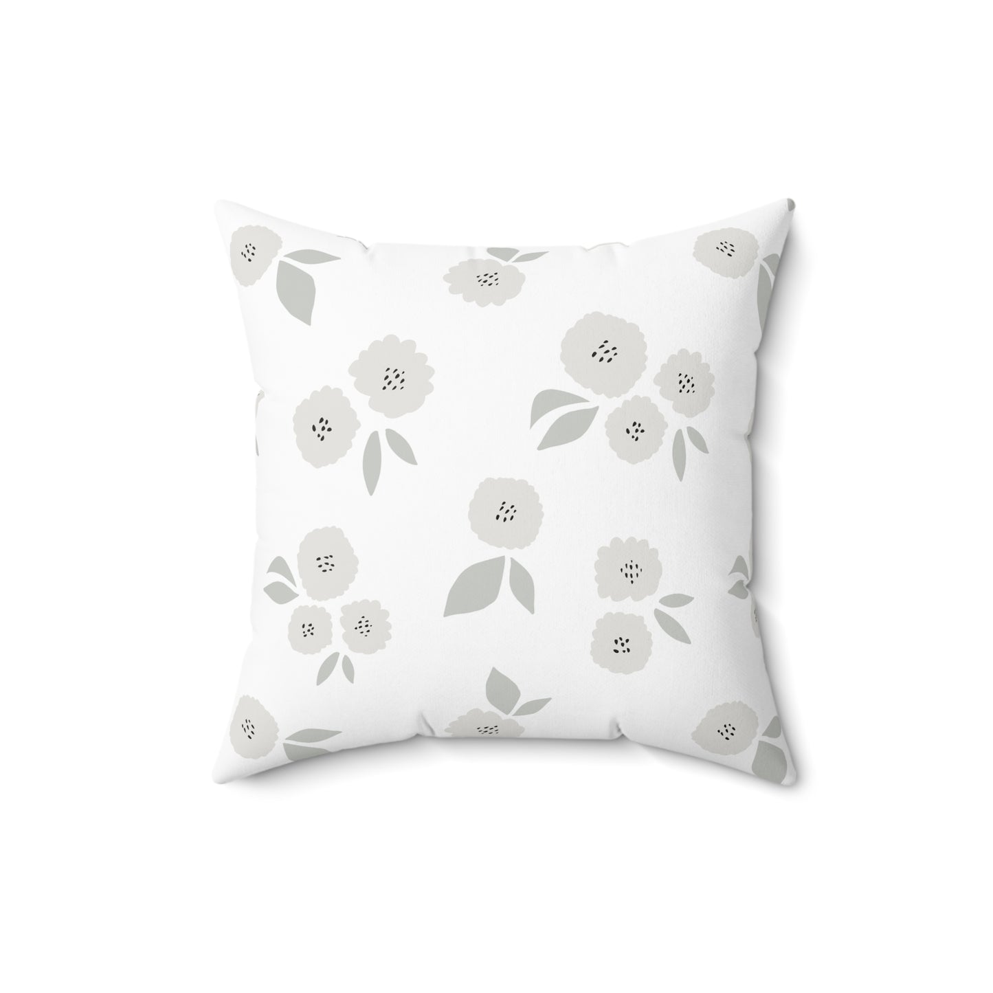 Floral Decor Accent Pillow for Cozy Home, Spring Gift, Boho Decor, Flower Print Cushion, Living Room Accessory