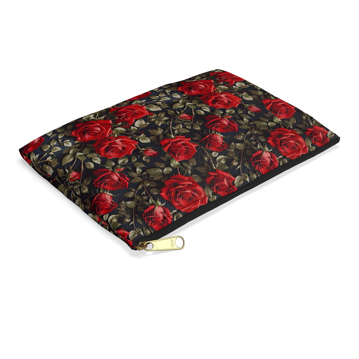 Elegant Floral Accessory Pouch | Perfect for Makeup, Travel, or Gifts | Rose Pattern Pouch for Women