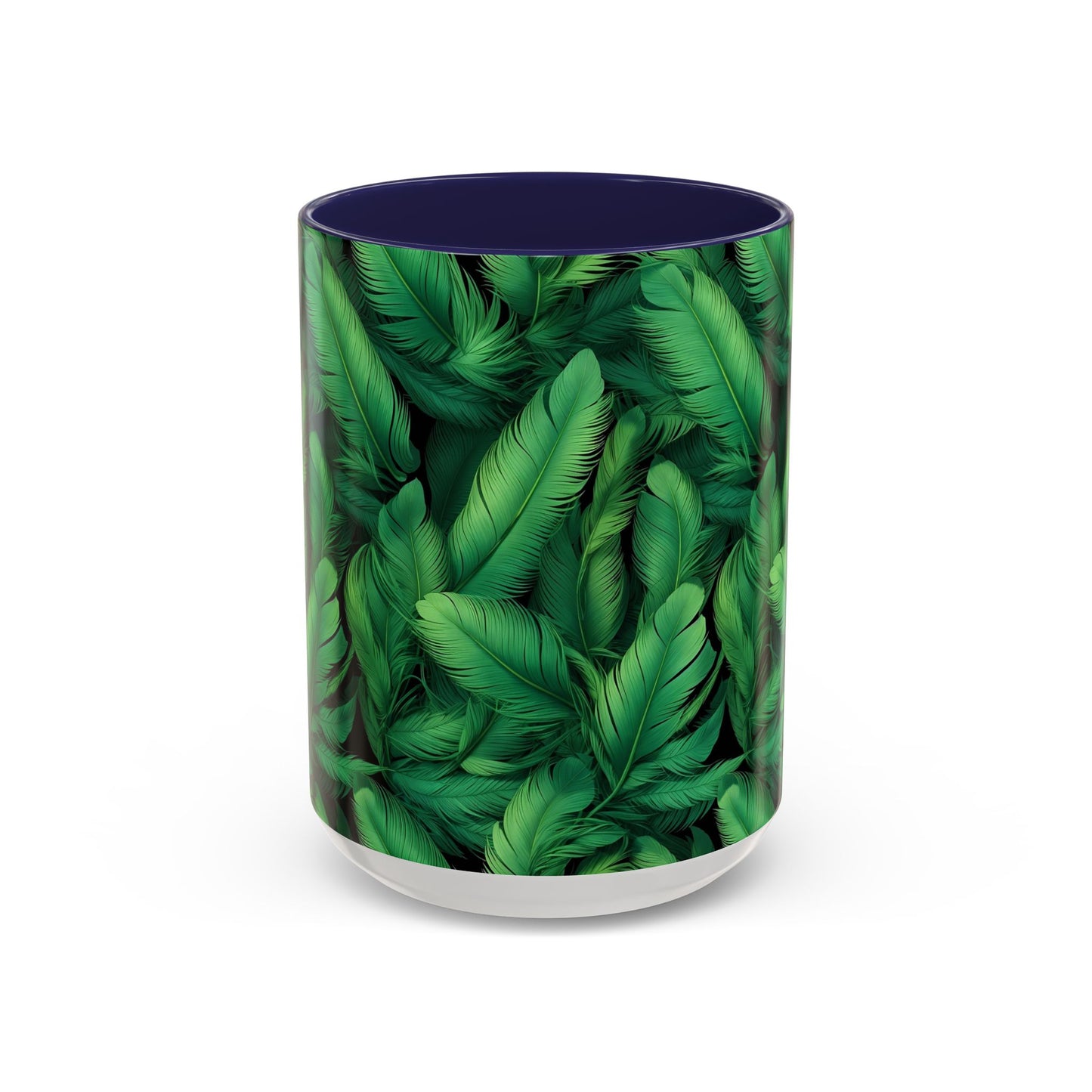 Tropical Leaf Coffee Mug - Green Botanical Drinkware, Ideal Gift for Nature Lovers, Home Decor, Tropical Theme, Eco-Friendly Beverage